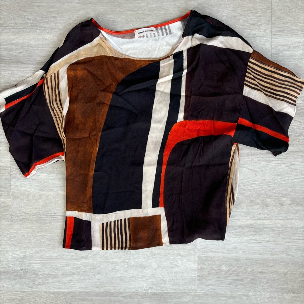Never used top from Sandro Ferrone. Beautiful top with matching pants